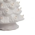 thumbnail image 2 of Milltown Merchants Ceramic Christmas Tree - Tabletop Christmas Tree with Lights - (15.5" Large White Christmas Tree/White Lights) - Lighted Vintage Ceramic Tree, 2 of 5
