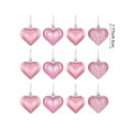 thumbnail image 2 of 12pcs Valentine’s Day Heart-Shaped Hanging Ornaments - Romantic Party Decorations for Home Indoor/Outdoor, Cute Heart Ornament Set, Festive Valentines Decor for Table Wall, Pink, 2 of 9
