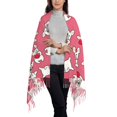 thumbnail image 2 of Easygdp French Bulldog Women's Scarf Womens Winter Scarf, Fashion Scarfs for Women, Shawls and Wraps, Long Blanket Scarf, 2 of 8