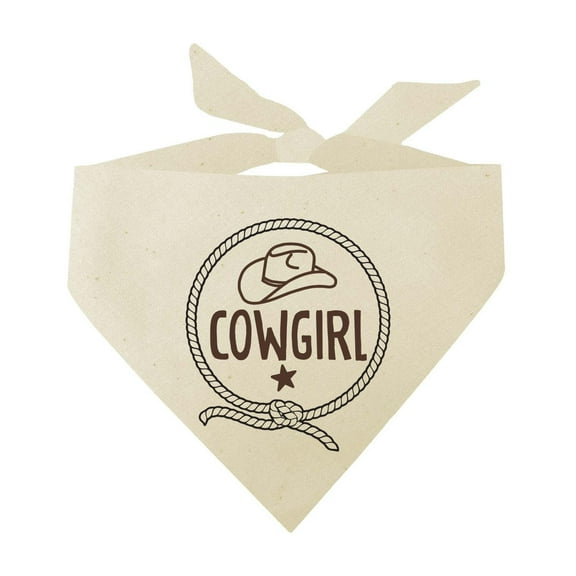 Cowgirl Halloween Triangle Dog Bandana