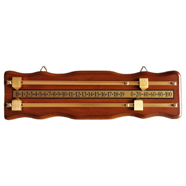 Tableau de Score de Snooker et Billard en Bois, Shuffleboard, Tableau de Score, Accessoires de Club, Brun