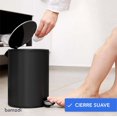 thumbnail image 2 of Basurero de Baño Bamodi 3L con Tapa Cierre Suave negro, 2 of 8