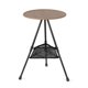 thumbnail image 3 of Mesa redonda plegable de aluminio para exteriores, portátil y ajustable en altura, ideal para acampar o como mesa de café., 3 of 7
