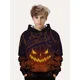thumbnail image 3 of Ropa para niños, sudadera con capucha con estampado digital 3D de payaso aterrador de Halloween para niños, camisetas informales de poliéster de manga larga para primavera y otoño, ropa para niños, 3 of 5