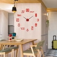 thumbnail image 3 of NOVELAR Modern Wall Sticker Clock, 15.7 inch, Adjustable 8-20 inch, Battery-Powered Silent Movement, Decorative Timepiece for Home or Office, 3 of 7