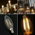 thumbnail image 3 of 2W LED Light Bulb 2700K Warm White E14 Base Candelabra Bulb LED Lamp 20W Equivalent Clear Filament Vintage Style LED Light Bulb, 3 of 7