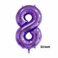 thumbnail image 2 of Decoraciones de fiesta para niñas de octavo cumpleaños, color morado, con globos, 2 of 4