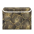 thumbnail image 7 of Yayeee Collapsible Cube Storage Bin with Lid Fabric Closet Decorative Basket with Handles, Black Flower Pattern, 7 of 7