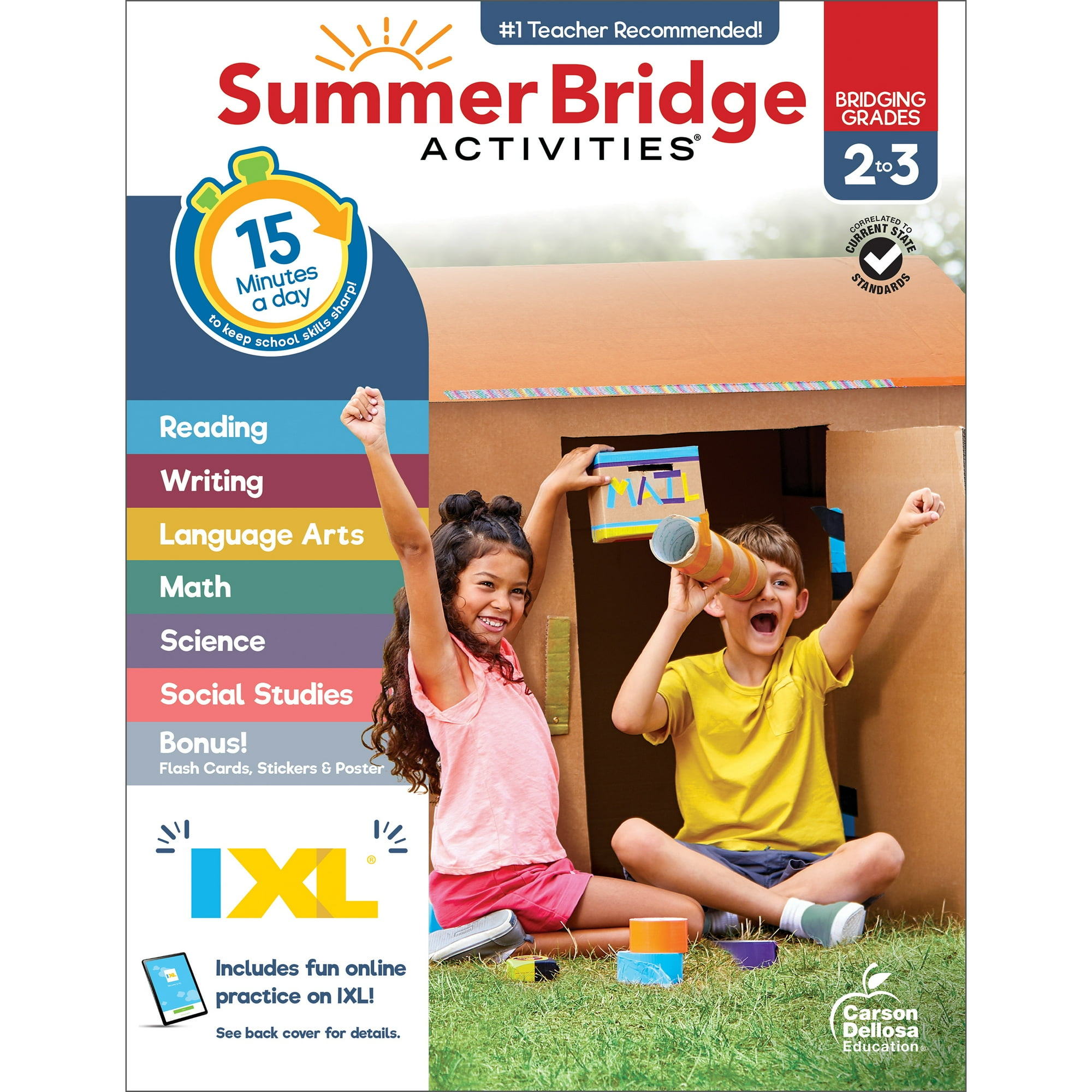 Summer Bridge Activities Workbook (160 pages) Grade 2-3