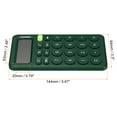 thumbnail image 2 of Unique Bargains Desk Basic Cute Calculator, Desktop Calculators Battery Powered with 12 Digit LCD Display, Dark Green, 2 of 6