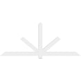 thumbnail image 2 of 84"W x 35"H x 2"D x 4"F, 10/12 Pitch, Kennewick Architectural Grade PVC Gable Bracket, 2 of 8