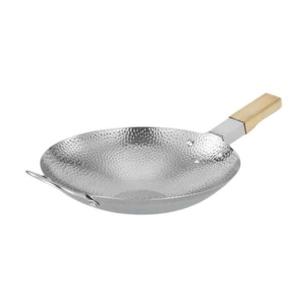 Sartén para saltear, wok, sartén antiadherente para chef, freidora profunda para uso doméstico a gas o eléctrico 39.5 x 23.5 x 5.2 cm
