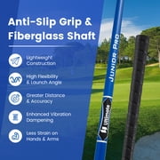 Gymax 31'' Portable Junior Complete Golf Club Set for Kid Age 8+ Set of 5 Blue