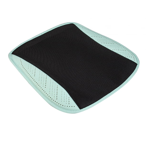 Cojín USB para asiento de coche con 5 ventiladores, suave, multiusos, 3 niveles de refrigeración ajustables Verde
