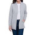 thumbnail image 2 of Elsie & Zoey Archer Long Sleeve Herringbone Long Length Blazer for Women, 2 of 7