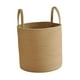 thumbnail image 3 of Cesta tejida redonda, cesta de almacenamiento de ropa, cesto para ropa sucia, cesta de lavandería multifunción con asas para el baño y el hogar M, 3 of 8