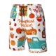 thumbnail image 4 of Balery Fall Pumpkins Traje de Baño Estilo Hawaiano para Hombre, Shorts de Secado Rápido con Bolsillos-XX-Large, 4 of 6