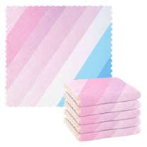 Yayeee 6 Pack Kitchen Dishcloths for Washing Dishes Soft Absorbent Microfiber Towels, Pink Gradient