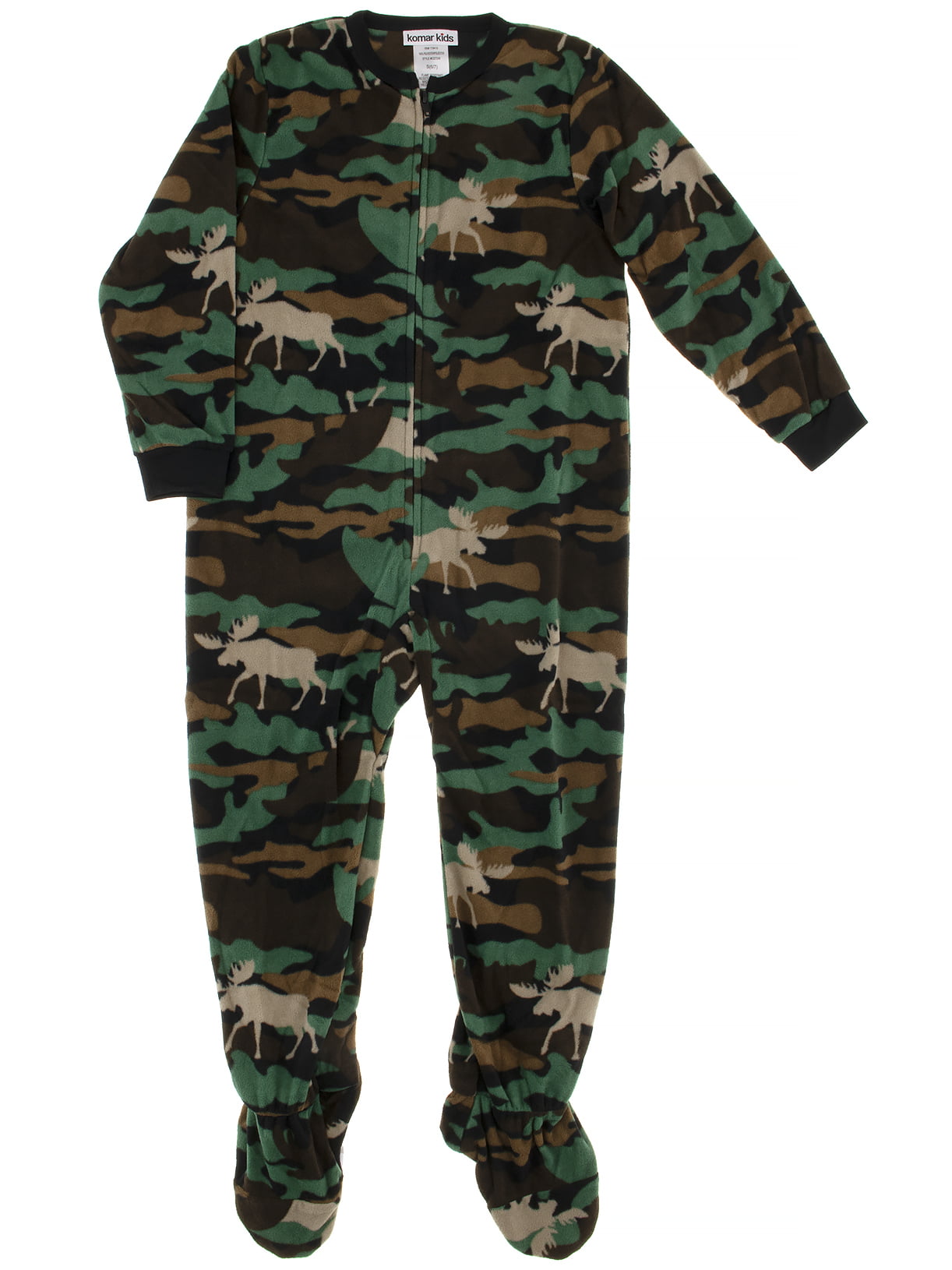 Komar Kids Boys Astronaut Black Fleece Blanket Sleeper One-Piece Pajamas 