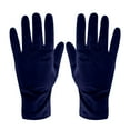 thumbnail image 2 of Outfmvch Womens Fleece Gloves Satin Wrist Length Gloves for Women's Gown, Opera & Wedding Banquet Dress Snow Gloves Women Blue One Size, 2 of 3