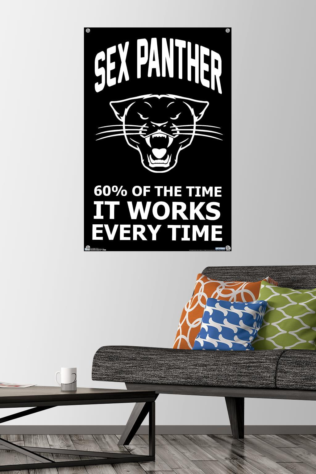 Anchorman - Panther Wall Poster with Pushpins, 22.375" x 34"