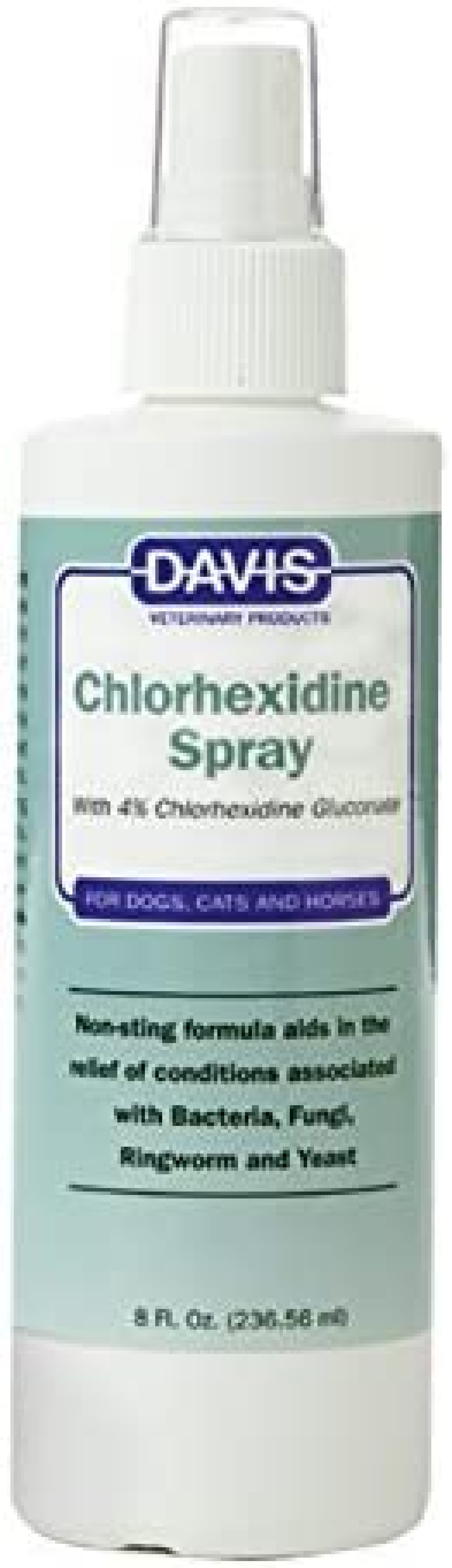 Davis Dog and Cat Chlorhexidine Spray, 4 Percent, 8Ounce