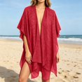 thumbnail image 2 of Women Kimono Cardigans Casual Poncho Shawl Wrap Cape Beach Cover up Open Front Resort Wear 2026, 2 of 9