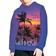 thumbnail image 3 of DISNIMO Palm Tree Hoodie Girls Boys Hoodies 8-10 Pullover Sweatshirt with Hoodie Kids Long Sleeve Sweatshirts with Pockets Unisex Clothes Children Streetwear Hoodie Polyester, 3 of 7