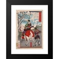 thumbnail image 2 of Tsukioka Yoshitoshi 11x14 Black Modern Framed Museum Art Print Titled - Hachimantaro Yoshiie at Nakoso Barrier (1876), 2 of 5