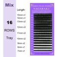thumbnail image 6 of NAGARAKU Eyelash Extensions Individual Lashes 0.07mm D curl 15mm Classic Matte Black Soft Natural Professional 16 rows Beauty Salon Supplies, 6 of 9