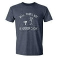 thumbnail image 1 of TSADFHJI Hauts à Col Roulé pour Femmes 3 Pack Pas un Bon Signe T-Shirt à Manches Courtes Imprimé Mode Décontractée d'Été pour Hommes et Femmes TTTG Marine, 1 of 3