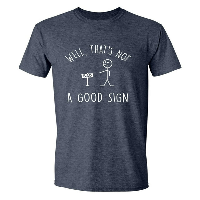 TSADFHJI Hauts à Col Roulé pour Femmes 3 Pack Pas un Bon Signe T-Shirt à Manches Courtes Imprimé Mode Décontractée d'Été pour Hommes et Femmes TTTG Marine