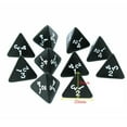 thumbnail image 4 of 10x D4 Dices Dados de de números poliédricos de 4 para DND RPG Enseñanza de matemáticas familiar Suministros de Hugo Dados poliédricos, 4 of 6