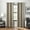 TAN, variant on Eclipse Welwick Magnitech 100% Blackout Curtain, Grommet Window Curtain Panel, Seamless Magnetic Closure, 84 in long x 40 in wide, (1 Panel), Light Grey