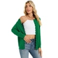 thumbnail image 6 of Chiclily Button Down Cardigans for Women Lightweight Crew Neck Knit Sweater Top, S-2XL, 6 of 7
