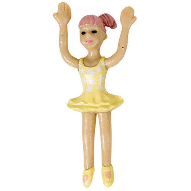 Sorg Teknologi medlem Rhode Island Novelty New 3" Yellow Bendable Ballerina Dancer Toy Figure  Decoration - Walmart.com