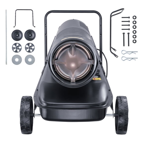 VEVOR Portable Kerosene Forced Air Heater 215000 BTU Indoor Outdoor 13.2gal Tank