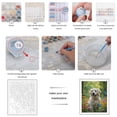 thumbnail image 3 of Paint by Numbers Kit for Adults, Dog With Butterflies In Garden Paint by Numbers, Easy Paint by Numbers Kit for Adults Beginner, DIY Adult Paint by Number Kits on Canvas, 12x16in Home Decor, 3 of 7