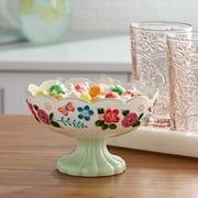 (4 pack) The Pioneer Woman Painted Meadows 6.4-inch Stoneware Candy Dish