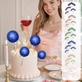 thumbnail image 7 of COM1950s Glitter Cake Balls, 20-Pack Assorted Sizes for Cake Decorating, Foam Cake Toppers for Birthday Parties, Baking Supplies for Dessert Displays, 7 of 7