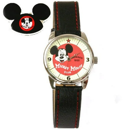 - Mickey Mouse Club Collectible Watch, F945511 , Special Packaging, Leather Strap