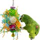 thumbnail image 5 of ER Paquete de 3 juguetes para pájaros, juguetes para masticar, decoración de jaula para mascotas con campana para periquitos, cacatúas, estorninos, guacamayos y otros animales pequeños. Excelente Rendimiento, 5 of 5