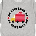 thumbnail image 3 of Inktastic My Nana Loves Me Valentine Toddler Sweatshirt, 3 of 4