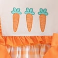thumbnail image 4 of HCNTES kids Girls Summer Dress Puff Sleeve Casual Dresses for Children Girls 2t 3t 4t 5t 6t 7t 8t 9t Spring Summer Clothes(18-24 Months,D01-Orange), 4 of 8
