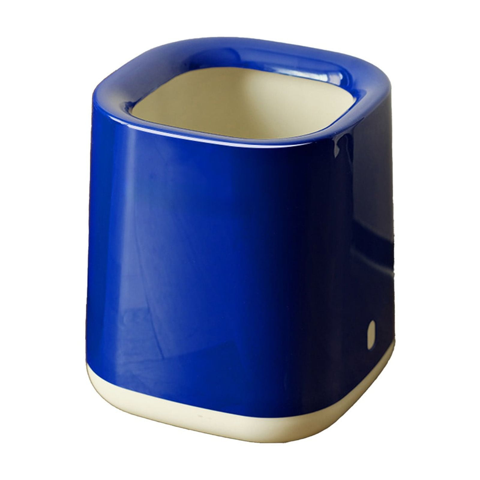 AuroraX Kitchen Trash Can 4.8 Gallon Square Bedroom Bathroom Touchless Office Trash Can -Blue