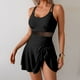thumbnail image 1 of WILLBEST Traje de Baño Mujer Manga Larga Traje de Baño de Cintura Alta Para Mujer Traje de Baño Con Pantalones Cortos Retro Sin Espalda, 1 of 4