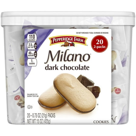 Product of Pepperidge Farm Dark Chocolate Milano Cookies, 20 ct. [Biz