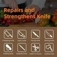 thumbnail image 4 of Whetstone Knife Sharpening Stone Kit, Whetstone Knife Sharpener 400/1000 and 3000/8000-Grit Safe Knife Sharpener Set,Wet Stones for Sharpening Knives for Chef, Kitchen and Hunting Knife Sharpener, 4 of 7