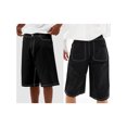 thumbnail image 2 of Honganda Men Denim Shorts, Zipper Button Closure Summer Casual Shorts with Pockets Streetwear, 2 of 9