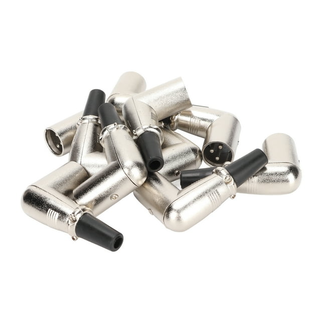 XLR Connector, 3 Pin XLR Plugs Firmly Fixed Stable Signal For DIY Mic Cable
